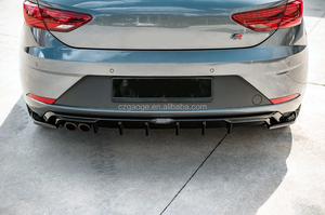 Diffuseur arrière de voiture en ABS noir brillant personnalisé en usine pour Seat Leon Cupra/FR 3F 2016 2017 2018 2019 - Product Image 6