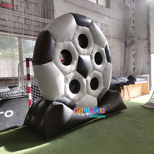 Black Inflatable Party Double Sides Interactive Soccer Shooting <b>Board</b> Inflatable Football Dart <b>Board</b> <b>Game</b> - Product Image 4
