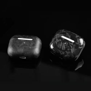 <span class=keywords><strong>Coque</strong></span> en fibre de <span class=keywords><strong>carbone</strong></span> véritable pour Apple <span class=keywords><strong>Airpods</strong></span> 4 forgé noir/gris/brillant - Product Image 2