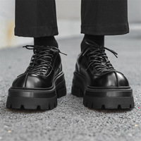 Chaussures de luxe pour femmes, chaussures décontractées tendance à lacets pour hommes, à bout rond et plateforme pour augmenter la taille