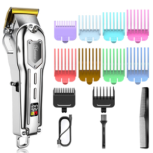 <span class=keywords><strong>Hatteker</strong></span> — tondeuse à cheveux professionnelle, rasoir Rechargeable tout en métal, coupe-cheveux - Product Image 2