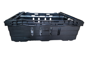 <span class=keywords><strong>3</strong></span> # haosen nhựa di chuyển thùng thông gió rau và trái cây Thùng nhựa nestable Stackable xách tay Thùng để lưu trữ - Product Image 3