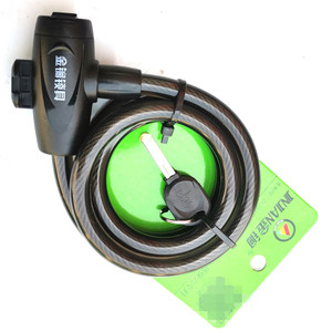 Jinjian Bicycle <b>Cable</b> <b>Lock</b> 1.5M Steel Wire Key <b>Lock</b> For Mountain Bike Anti Theft Security - Product Image 2
