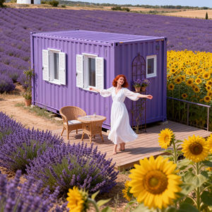 Rumah Kaca Model Mewah XULV 20 40Ft, Rumah Kaca Kebun, Bangunan Rumah Prefabrikasi, Rumah Kontainer Prefab, Apartemen Rumah Mungil - Product Image 1