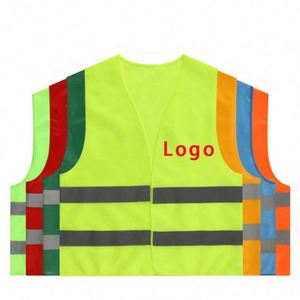 Chaleco de Seguridad Reflectante de Alta Visibilidad para Motocicleta, Ropa de Trabajo Segura para Trabajadores de Saneamiento, Chaleco Reflectante con Logotipo - Product Image 2