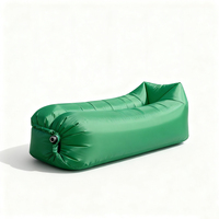 Canapé gonflable d'extérieur moderne et portable avec fonction de massage rafraîchissant inclinable, matelas pneumatique pliable et imperméable pour la plage et le parc