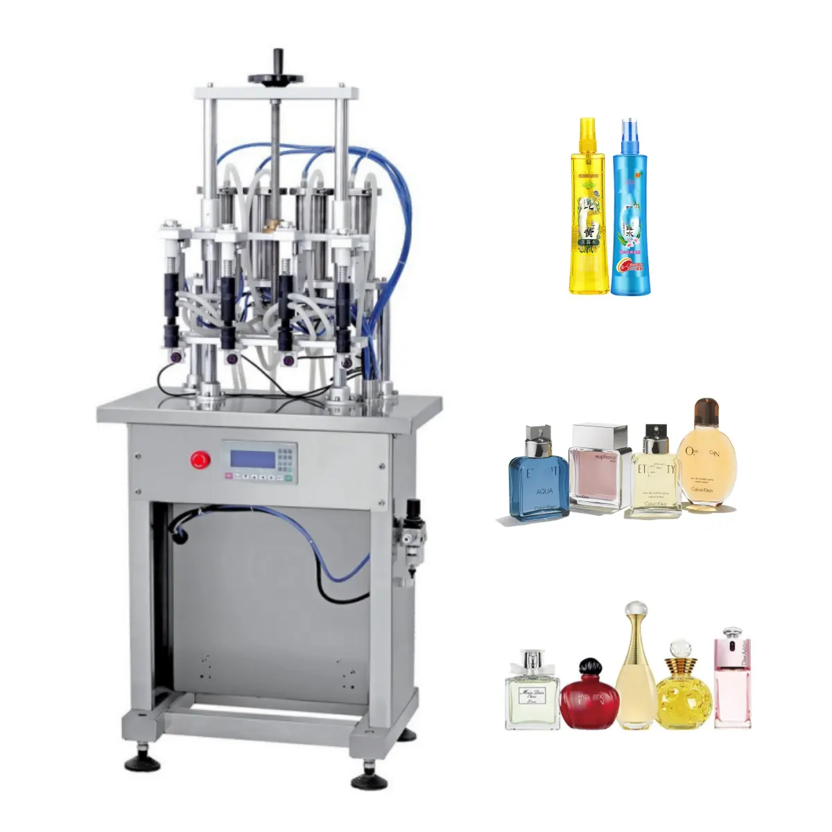 Машина для наполнения парфюмерии полуавтоматическая машина для наполнения жидкостей стеклянной бутылки воды