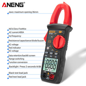 ST181 High Intelligent Digital <b>Clamp</b> Meter 400A AC-DC <b>Clamp</b> Ammeter Digital Display Backlight <b>Clamp</b> Multimeter - Product Image 4