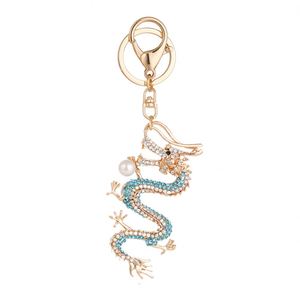 2024 New Creative Gift Cartoon Keyring Key Chains Bag Pendant Cartoon Diamond <b>Dragon</b> Keychain - Product Image 5