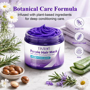 Mascarilla Capilar Nutritiva Sin Enjuague Tivlon con Hoja de Romero <span class=keywords><strong>para</strong></span> <span class=keywords><strong>Cabello</strong></span> Dañado y Rubio Anti-Amarillo - Product Image 2