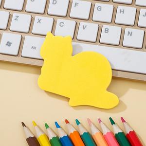 สติกเกอร์การ์ตูนรูปแมวน่ารักแบบใหม่ ติดเองได้ ดีไซน์สัตว์ สีเรืองแสง พร้อมสมุดโน้ต สามารถปรับแต่งโลโก้ได้ - Product Image 4