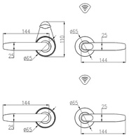 Nouvelle Serrure Intelligente en Alliage de Zinc 2026, Serrure de Porte Électronique RFID à Carte Clé pour Hôtel