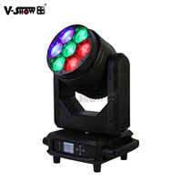 VSHOW R740L DMX Splash Lights R740L 7pcs 40w Beam Wash Zoom Light led Stage Lighting RGBW 4in1 Moving Head Fixture