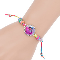 Bracelet à breloques style K-POP tendance, bracelet en corde ajustable pour filles, bijoux à la mode