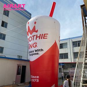 Bouteilles <span class=keywords><strong>de</strong></span> jus et <span class=keywords><strong>de</strong></span> thé gonflables publicitaires, tasses à café gonflables géantes avec pailles - Product Image 3