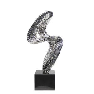 Escultura Elegante y Sofisticada de Acero Inoxidable - Arte Abstracto Moderno para Exteriores, Parques, Jardines y Paisajes - Product Image 5