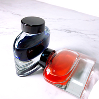 Encreur en verre vintage 15ml 20ml 60ml avec porte-stylo et plume à tremper, design élégant style ancien monde