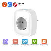 Prise intelligente Tuya Zigbee avec moniteur d'énergie, UE 220V-240V, FY22 |   Verrou de sécurité pour enfants |   Compatible avec l'application Smart Life pour une utilisation au bureau