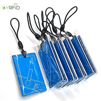 Porte-clés NFC personnalisé pour contrôle d'accès 13,56 MHz/125 kHz F08 NFC213, porte-clés RFID intelligent en époxy personnalisé