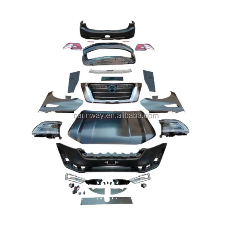 Diskon Besar Aksesoris Mobil Kit Bodi Otomatis Termasuk Bumper Depan Kisi-kisi Lampu Depan Lampu Belakang untuk Nissan Patrol Y62 Upgrade Ke 2021