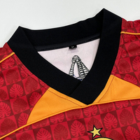 Camiseta de Portero de Fútbol Personalizada de Manga Corta, Diseño Sublimado, Retro, Talla Grande, Transpirable, Unisex