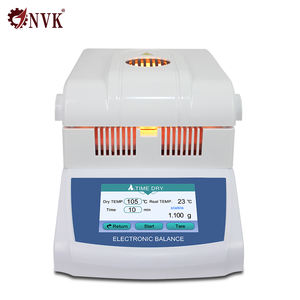 Analyseur d'humidité compact à grains halogène NVK 110g/1mg, équipement de laboratoire en acier inoxydable - Product Image 5