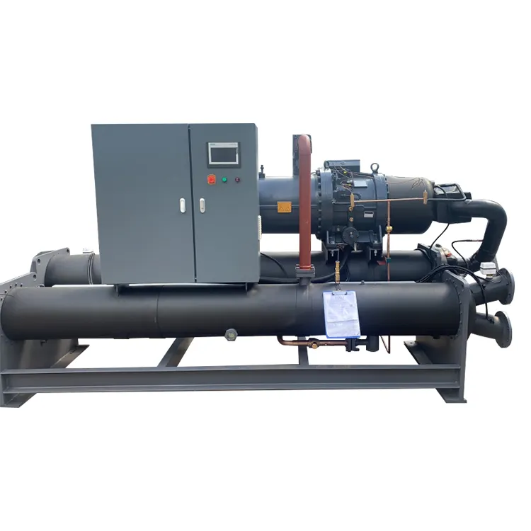 Low Temperature Industrial Screw type Compressor Water Cooled Chiller For cooling concrete plant