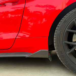 Ford Mustang Mk6 Side Skirts ABS Carbon Fiber Texture Wheel Arch Protectors 2015-2023 Body Kit Modification - Product Image 3