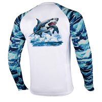 Upf50 + personnalisé de haute qualité pour hommes, vestes de pêche de performance à manches longues qui évacuent l'humidité Uv à séchage rapide, chemises