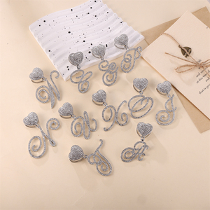 Joyería Hiphop personalizada al por mayor <span class=keywords><strong>nombre</strong></span> encantos colgante letra colgante 18K chapado en <span class=keywords><strong>oro</strong></span> <span class=keywords><strong>de</strong></span> acero inoxidable Iced Out Cz collar <span class=keywords><strong>de</strong></span> <span class=keywords><strong>mujer</strong></span> - Product Image 4