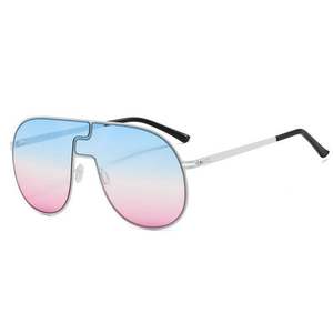 Gafas de Sol de Moda Retro 2022 para Hombre y Mujer, Montura Grande de Metal, Protección UV400, Estilo Piloto, Tamaño Grande - Product Image 5