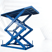 Table élévatrice à ciseaux électrique, capacité de charge de 2000 kg, élévateur à ciseaux hydraulique stationnaire pour le levage de marchandises