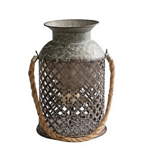 Amson Brass Eco-Friendly Handmade Metal Iron Black Lantern <b>Candle</b> Holder Customized Shaped Classic for Christmas Home Decoration - Product Image 1