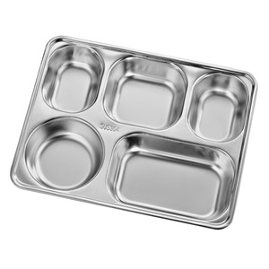 Stainless Steel <b>Lunch</b> <b>Box</b> 304 Rectangle <b>Microwave</b> Safe For Adults Hotel Food Use - Product Image 1