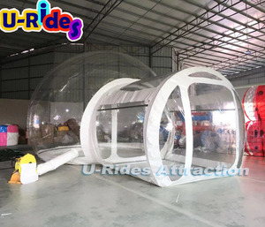 Vendita calda grande trasparente gonfiabile tenda trasparente in cristallo LGloo cupola per feste nuziali divertenti casa pubblicità gonfiabili - Product Image 2