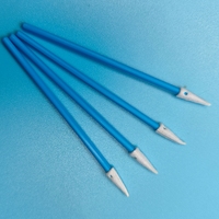 750 Écouvillons de nettoyage de précision sans peluches à manche bleu, mini pointus de 3,5 mm, avec embout en mousse pour le detailing et les salles blanches