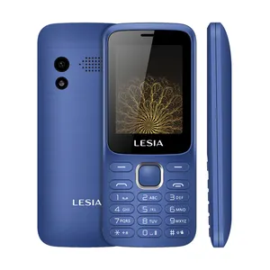 LESIA china factory customizable 2.4" 128MB+48MB 1000mah mobile phone slide open flashlight feature phone two sims