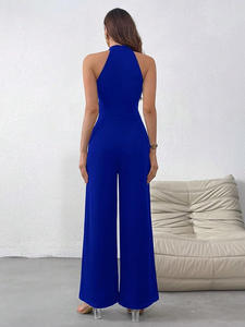 <span class=keywords><strong>Mono</strong></span> Ajustado para Mujer, Nuevo Modelo de Verano, <span class=keywords><strong>Cuello</strong></span> <span class=keywords><strong>Halter</strong></span>, Espalda Cruzada, Abertura en la Cintura, Estilo Romper, Elegante para Fiestas y Clubes - Product Image 2