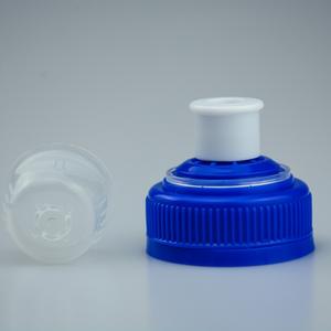 38mm Double-Threaded Sports <b>Push</b>-Pull Water Bottle <b>Cap</b> Anti-Theft Plastic Beverage <b>Cap</b> - Product Image 2