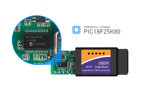 KINGBOLEN - Hardware OBD2 ELM327 WIFI V1.5 de Buena Calidad con PIC18F25K80 para Android/iOS ELM 327 WiFi - Product Image 4