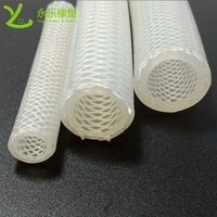 Tuyau composite tressé en silicone bio-pharmaceutique transparent tuyau de tube en silicone tressé de bière de qualité alimentaire