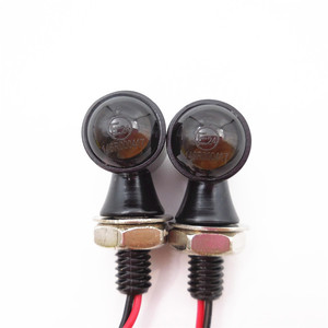 12V Universal <b>Mini</b> Metal Amber <b>LED</b> Turn Signals for Motorcycle & E-Scooter - Product Image 1