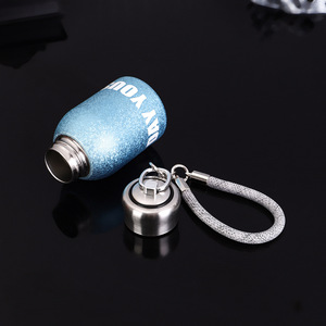 <span class=keywords><strong>Bouteille</strong></span> isotherme sous vide <span class=keywords><strong>en</strong></span> acier inoxydable 316 de 300 ml, motif Fleur de Glace, avec cordon portable haut de gamme, idéale pour les cadeaux - Product Image 6