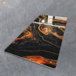 กระเบื้องพอร์ซเลนลายหินอ่อนสีดำทองหรูหรา ขนาด 1200x2400 มม. ผิวมันเงาขัดเงา สำหรับผนังและพื้นห้องน้ำโรงแรม - Product Image 2