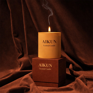 AIKUN Fabricant OEM Fournisseur de bougies en gros Marque privée Bougies parfumées personnalisées en cire de soja pour la décoration intérieure et les cadeaux de spa - Product Image 1
