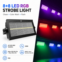 8+8 Dual-Modul LED Moving Head Strobe Wash RGBW 2-in-1 30Hz Blitz Pan 540 Tilt 270 DMX512 Pixel-Steuerung Bühnenbeleuchtung