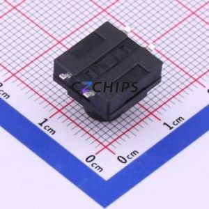TS-1011S-A135B3-D2 Tactile Switch SMD-4P,12x12mm Switch Single Pole Single Throw Round Button 2.5N Vertical Mount - Product Image 2