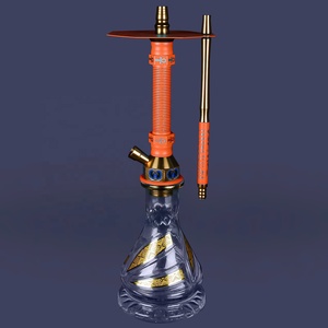 Bol à Shisha en argile d'approvisionnement d'usine ensemble de narguilé en verre en aluminium boîte-cadeau de narguilé de haute qualité - Product Image 5