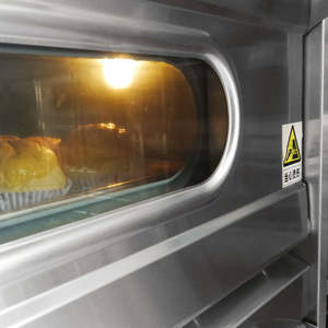 Instrument numérique Équipement de cuisine commerciale Four de cuisson électrique en acier inoxydable Machine 1 pont 2 plateaux pour pain pizza - Product Image 4