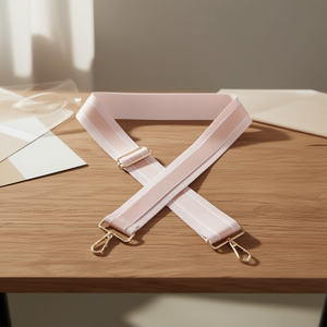 Cinghia in tessuto da 5 cm, colore rosa chiaro, per accessorio borsa - Product Image 2